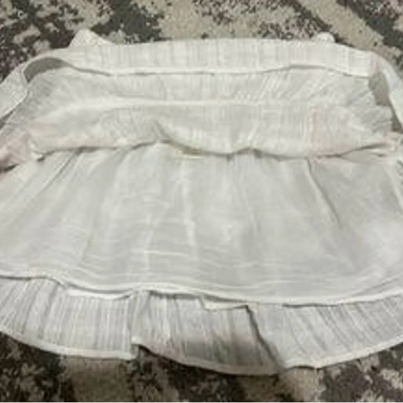 Sim and Sam White Ruffled High Rise Skirt - Picture 2 of 4